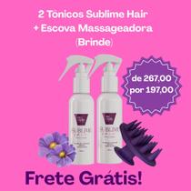 2 Tônicos Sublime Hair + Escova Massageadora 2 Tônicos Sublime Hair + Escova Massageadora