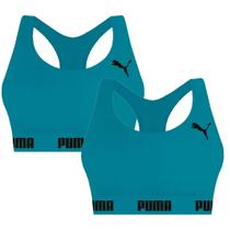 2 Tops Sem Costura E Sem Bojo Com Busto Anatômico E Costas Nadador Modelo Fitness