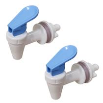 2 Torneiras Para Bebedouro Branca e Azul Lazarios