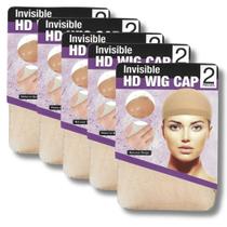 2 Touca HD Wig Cap transparente para Lace front Peruca Kit