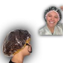 2 Touca Plástica Grande Impermeável Confortável