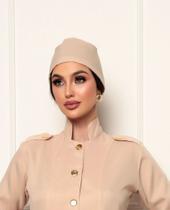 2 Toucas Unissex Bandana Mia Bege 2 Toucas Unissex Bandana Mia Bege