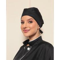 2 Toucas Unissex Chef Bandana Palermo Preto