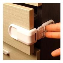 2 Trava Canto De Gaveta E Armario Lateral Fixador Protege Bebe Criança 2 Unidades