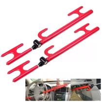 2 Travas Carneiro Antifurto Pedal E Volante Para Carro 55cm