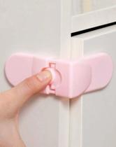 2 Travas Para Gavetas Trava Segurança Bebe Cômodas Armário 2 Travas Para Gavetas Trava Segurança Bebe Cômodas Armário