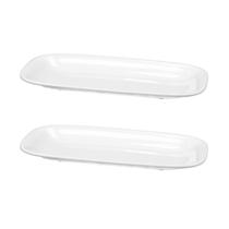 2 Travessa Bandeja Retangular 30cm 100% Melamina Gourmet Mix