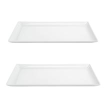 2 Travessas Bandejas Rasas 30cm 100% Melamina Gourmet Mix 2 Travessas Bandejas Rasas 30cm 100% Melamina Gourmet Mix
