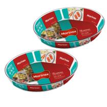 2 Travessas Vidro Oval 2,4L Assados e Doce Marinex Nadir