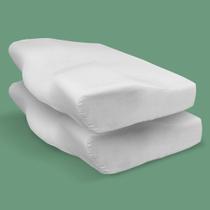 2 Travesseiro Cervical Ortopédico Espuma Memory Foam Comfort Nasa