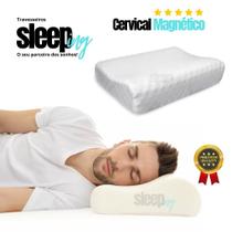 2 Travesseiro Cervical Pillow Magnetico Ortopedico Anti Ronco