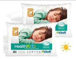 2 Travesseiro Infantil Healthkids 40x60cm Trisoft
