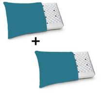 2 travesseiro magnético infravermelho alivia dor cabeça insônia sono perfeito - SHALOM LIFE