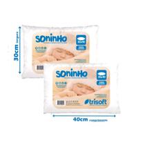 2 Travesseiro Para Bebe Recem Nascido, Super Macio Trisoft