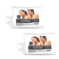 2 Travesseiros Antialérgico Lavável 50x70 Suporte Firme 2 Travesseiros Antialérgico Lavável 50x70 Suporte Firme