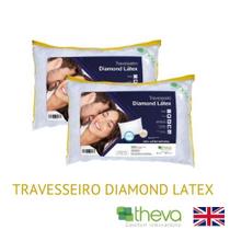 2 Travesseiros Diamond Látex em Flocos