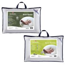 2 Travesseiros Dunlopillo - Basic Bambu e Basic Queen 2 Travesseiros Dunlopillo - Basic Bambu e Basic Queen