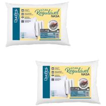 2 Travesseiros Nasa de Altura Ajustável