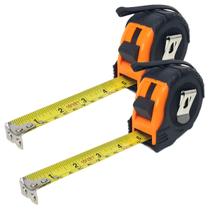 2 Trena Aço 5mx25mm Emborrachada Com Trava Imã Profissional 2 Trena Aço 5mx25mm Emborrachada Com Trava Imã Profissional