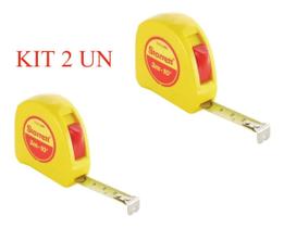 2 Trena C/ Fita De Aço De 3m C/ Trava Kts12-3me-s Starrett