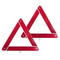 2 Triangulos Segurança Sinalização Carro Universal