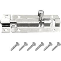 2 Tricos Porta Janelas Tarjeta Ferrolho Redondo Trancar 10cm 2 Tricos Porta Janelas Tarjeta Ferrolho Redondo Trancar 10cm