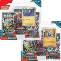 2 Triple Pack Pokémon ev6 Máscaras do Crepúsculo Toxel e Pupitar cards cartas boosters 7896192344304 - copag
