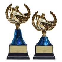 2 Troféus Modelo De Sinuca Torneio Campeonatos Bilhar