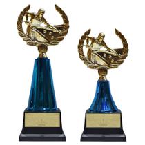 2 Troféus Modelo De Sinuca Torneio Campeonatos Bilhar - Bilhares Platinum