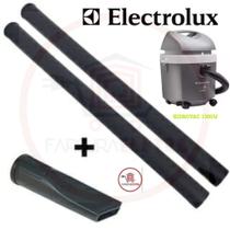 2 Tubo Extensor 43cm + 1 Bico Canto 15cm Para Aspirador De Pó Electrolux Hidrovac 1300