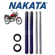 2 Tubo Interno +Retentor Original Nakata Novo Dianteiro Honda Cg 150 2014