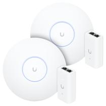 2 U6 Pro Ubiquiti Com 2 Fontes 48V 15W 2 Roteadores WiFi 6 Access Point 5.3 Gbps + 2 Injetores PoE