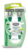 2 Un. Aparelho Barbear Schick Quattro Titanium Sensitive