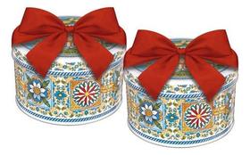 2 Un Biscoito Amanteigado Lata Laço Opção Presente Santa Edwiges