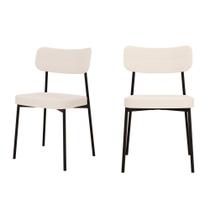 2 Un. Cadeira Fixa Estofada Mynna Tecido 2 Un. Cadeira Fixa Estofada Mynna Tecido