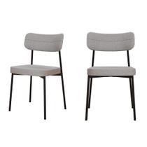 2 Un. Cadeira Fixa Estofada Mynna Tecido 2 Un. Cadeira Fixa Estofada Mynna Tecido