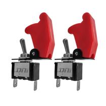 2 Un Chave Liga/Desliga universal Capa Verm. tipo avião caça 2 Un Chave Liga/Desliga universal Capa Verm. tipo avião caça