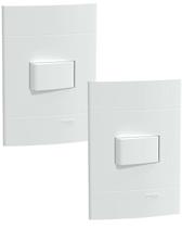 2 un conjunto interruptor simples lunare 10a 250v schneider