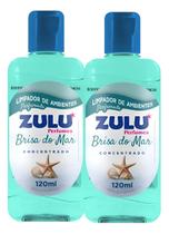 2 Un Limpador de Ambientes Concentrado Brisa do Mar Zulu 120ml