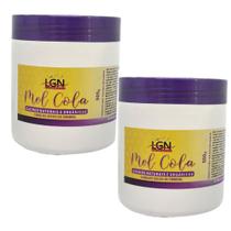 2 Un mel cola para cachos 500g - LGN Cosmetics