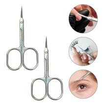 2 Un Tesoura De Manicure De Aço Inoxidável Precisão Cutícula Unhas Cabelo 2 Un Tesoura De Manicure De Aço Inoxidável Precisão Cutícula Unhas Cabelo