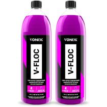 2 Un V-Floc 1,5L Shampoo Lava Carro Neutro Alto Rendimento Vonixx