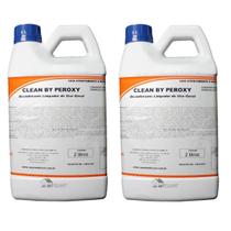 2 Und Desinfetante Clean By Peroxy 2L Elimina Fungos e Bacterias, uso geral Rende 160LL