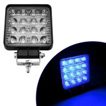 2 Und Farol De Led Azul 16 Leds 48W Pulverizador Agrícola