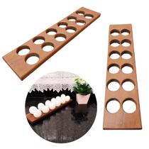 2 UND Porta 12 Ovos Madeira Suporte Organizador Dispenser