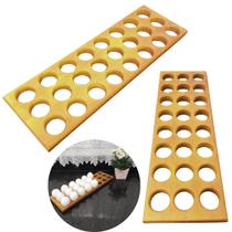 2 UND Porta 24 Ovos Madeira Suporte Organizador Dispenser 2 UND Porta 24 Ovos Madeira Suporte Organizador Dispenser