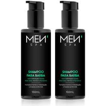 2 Und Shampoo Para Barba Hidratação Profunda Fortalecimento Aloe Vera Mentol Pantenol 150mL Menspa - MEN'Spa Cosméticos
