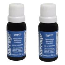 2 Uni Barrage Carrapaticida E Mosquicida Zoetis 20ml