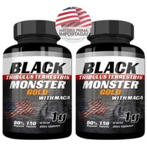 2 Uni Black Monster Imortado 300Cáps Desempenho Fisico