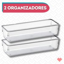 2 unid Organizador Modelo 2 Utensilios Gavetas Porta Objetos